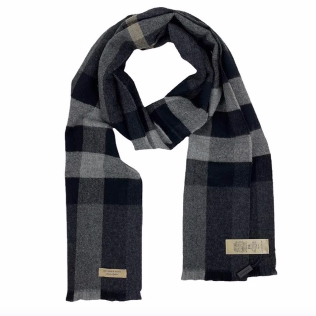 Lash Fringe Wool & Cashmere Scarf Burberry